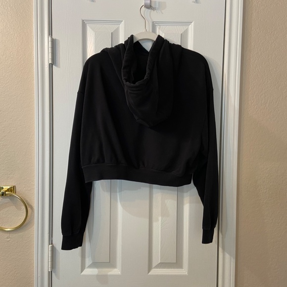 NIKE Long Sleeve Cropped Hoodie in Black Women's Size Small - Picture 6 of 6